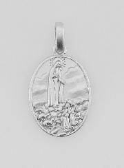 Medalla de Nuestra Señora de Fátima en plata - 15 mm