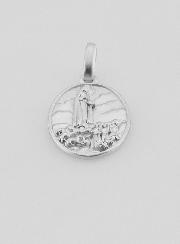 Medalla de Nuestra Señora de Fátima en plata - 15 mm