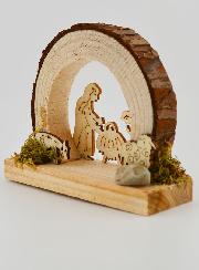 Nacimiento de madera natural - Redondo