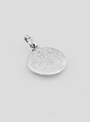 Medalla del Espíritu Santo en plata 925 chapada - 12 mm