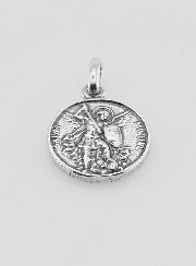 Medalha São Miguel Arcanjo em Prata 925 Banhada - 12mm