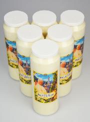 Conjunto de 6 Velas de Novena Papa Leão XIV em Lourdes 2026