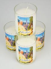4 Velas Votivas Papa Leão XIV em Lourdes