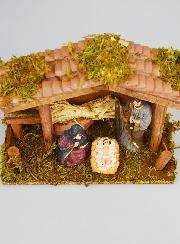 Presépio de Natal Cena da Natividade 3 Figuras Provençais - 15cm