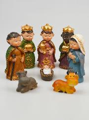 Presépio de Natal 8 Figuras Provençais - 8cm