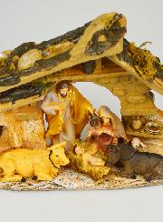 Presépio de Natal Cena Natividade 5 Figuras Provençais - 30cm