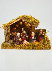 Presépio de Natal Luminoso 7 Figuras Provençais - 20cm
