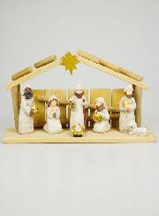 Presépio de Natal Cena 7 Figuras Provençais - 30cm