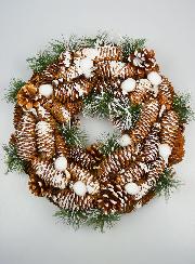 Coroa de Natal Luminosa para Pendurar - 34cm