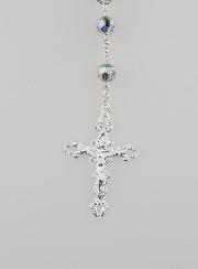 Rosario Cristal Plata Maciza