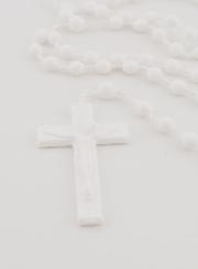 Rosario Plástico Blanco
