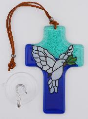 Cruz de Vidrio Paloma de la Paz