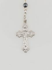 Collar Rosario Negro de Lourdes