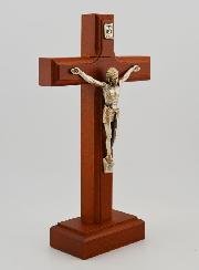 Crucifijo en Madera de Haya con Base