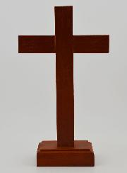Crucifijo en Madera de Haya con Base