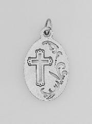 Medalha Religiosa Papa Beato João Paulo II Prateada