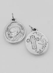 Medalha Religiosa Papa Beato João Paulo II Prateada