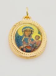 Medalla Religiosa de la Virgen Negra de Czestochowa