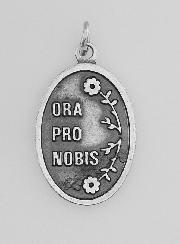 Medalla Religiosa Jesucristo Misericordioso Plateado