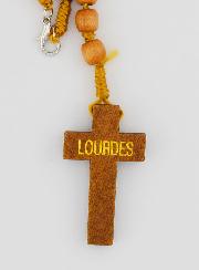 Rosario de Madera Imagen Corazón de Lourdes