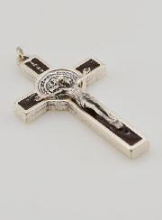 Colgante Cruz de San Benito Marrón 5 cm