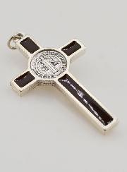 Colgante Cruz de San Benito Marrón 5 cm