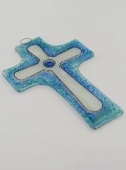 Cruz de Comunión Artesanal de Vidrio