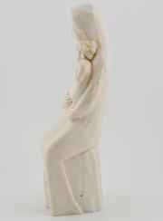 Estatuilla Virgen con el Niño Jesús Tono Marfil
