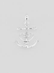 Colgante Cruz De Camarga de Plata 23 mm