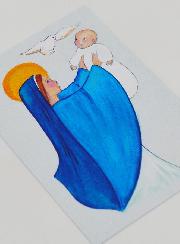 Cartão de Baptismo – Consagração a Maria