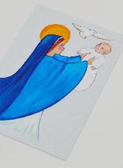 Cartão de Baptismo – Consagração a Maria