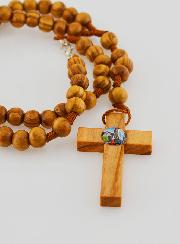 Rosario Collar Fashion Moda Madera