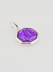 Medalla Nuestra Señora de Lourdes 11mm - Violeta