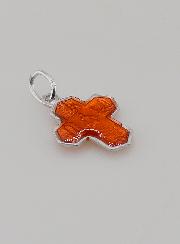 Colgante Cruz de los Santos 15 mm - Naranja