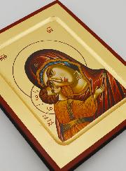 Icono Virgen con el Niño - Virgen de Amor - 20 cm