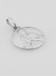 Medalla Sagrado Corazón de Jesús de Plata de Ley - 14mm