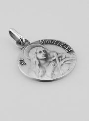 Medalla Santa Magdalena de Plata de Ley - 18 mm