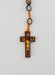 Rosario de la Virgen Milagrosa de Madera - 60cm