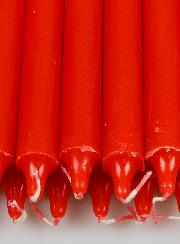 12 Velas de Oración Color Rojo