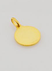 Medalla Sagrado Corazón de Jesús Bañada en Oro - 14 mm