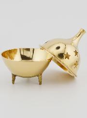 Inciensario de iglesia - Quemador de incienso con base - 9cm