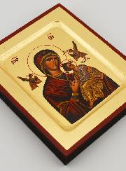 Icono Bizantino Virgen del Perpetuo Socorro - Pan de Oro - 12