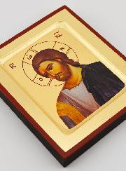 Icono del Cristo Misericordioso - Pan de Oro 12 X 10 cm