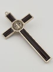 Crucifijo Cruz de San Benito - Metal Marrón