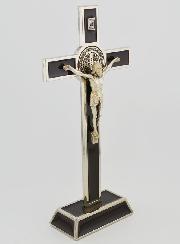 Cruz de San Benito con Base - 20cm - Metal Marron