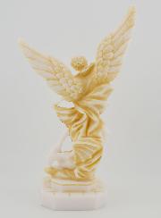 Estatuilla San Miguel Arcángel de Alabastro - 22 cm