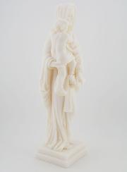 Estatuilla Virgen con el Niño Jesús de Alabastro - 25 cm
