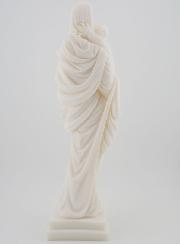 Estatuilla Virgen con el Niño Jesús de Alabastro - 25 cm